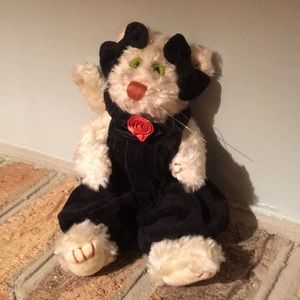 Boyds Bears plush white cat Felina b. Catterwall